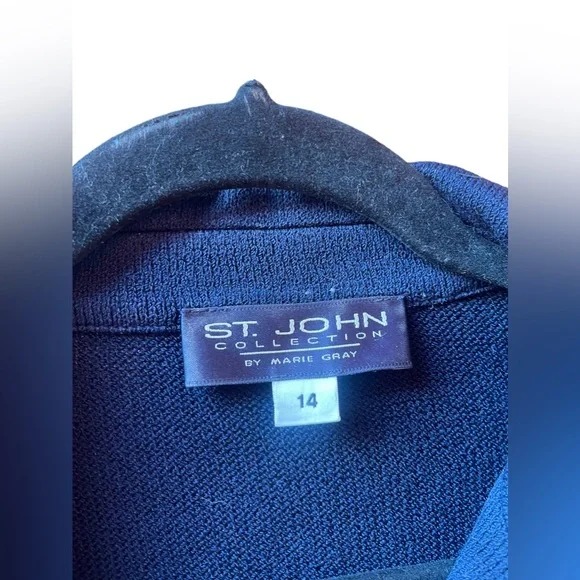 St John Collection by Marie Gray Knit Blazer Size 14 - Picture 4 of 9